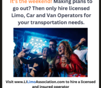 Making Plans for This Weekend? Only Hire Licensed Limo, Car and Van Operators